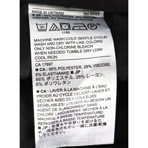 Banana Republic Dress‎ Pants Pleated Tapered Womens 12 Blue Herringbone Pockets - Picture 7 of 7